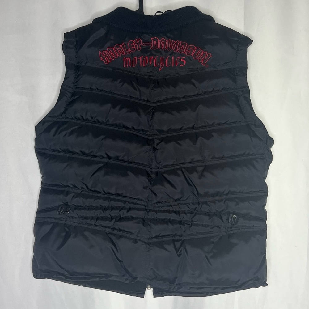 Harley Davidson Puffer Vest Biker Riding Vest Size S - Picture 6 of 11